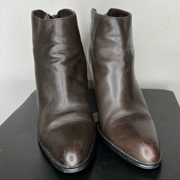 Apostrophe Rory‎ Leather Heeled Booties - Picture 2 of 10